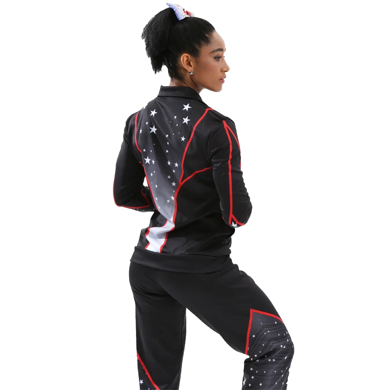 Latest Custom Training Cheerleading Warm Up Jacket And Pants Buy