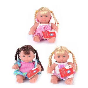 EPT Free Sample PVC Material Cute Silicone 8 Inch Reborn Baby Doll for Sale