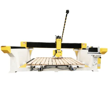 cheap price factory 4 axis 5 axis cnc bridge saw cutting machine ,cnc stone marble slate cutting machine  3520 3320 size