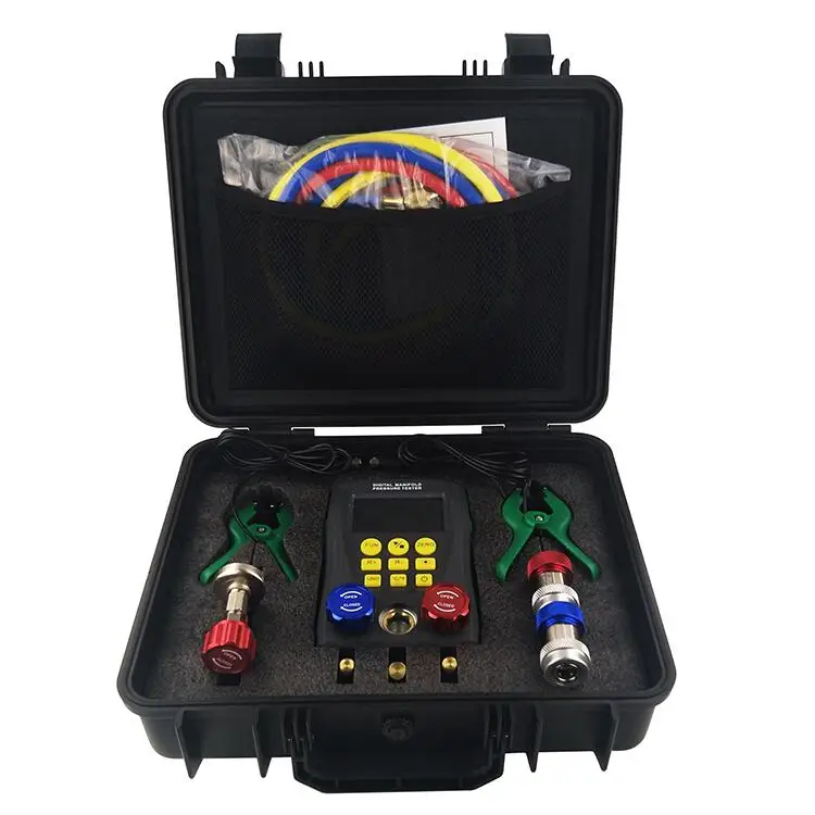 Buy Digital Manifold Pressure Gauge Digital Manifold Gauge System Kit Pressure Gauge Refrigeration Meter Bluetooth External Vacuum Digital Manometer Testing Air Conditioning And Refrigeration Systems - View #2