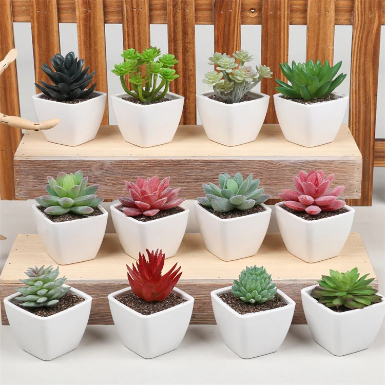 Faux Mini Artificial Succulent Plants - Perfect for Decor