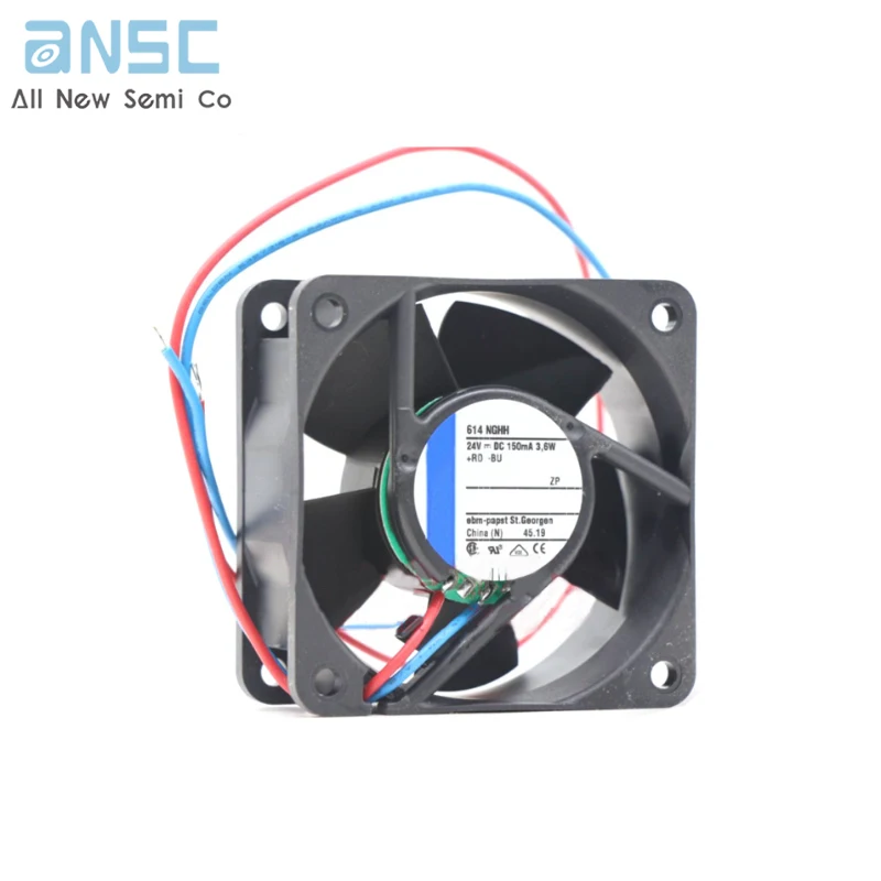 Original Axial fan 614NGHH 60x60x25mm 56m3/h 24V 3.6W