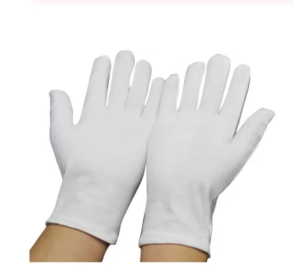 white jewelry gloves