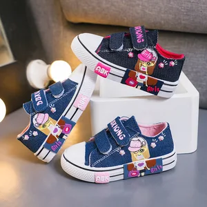 New Fashion Spring Baby Girls Casual Shoes Eco-Friendly Toddler Sneakers Breathable Kids Canvas Shoes