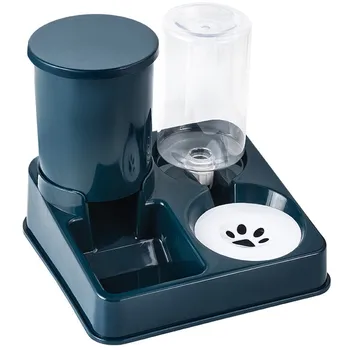 2-in-1 Automatic Cat and Dog Feeder & Water Dispenser Set Eco-Friendly Pet Bowls for Everyday Use Medium Size