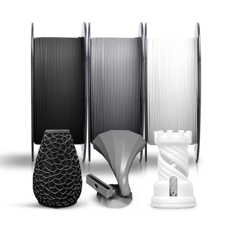 Factory Direct SUNLU PETG 1.75mm Black/White/Gray Color 1KG Printing Machine 3d