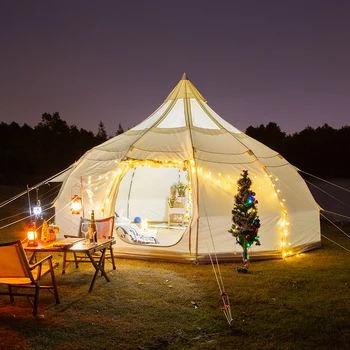 Large Space 4-season ODM&OEM Wholesale customized 5-8 person family hiking glamping luxury tent