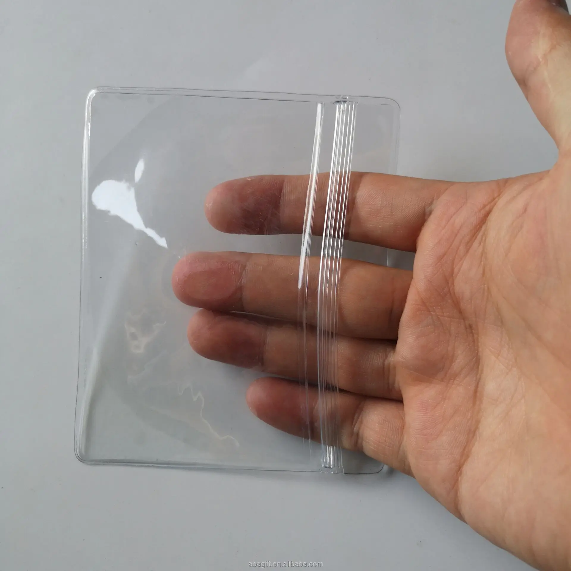 wholesale vinyl transparent plastic card holder