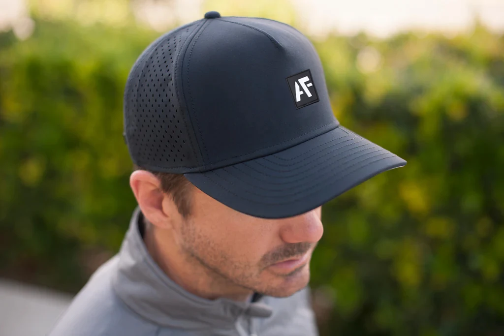 High Quality Melin Custom 5 Panel Rubber Logo Baseball Cap Rope