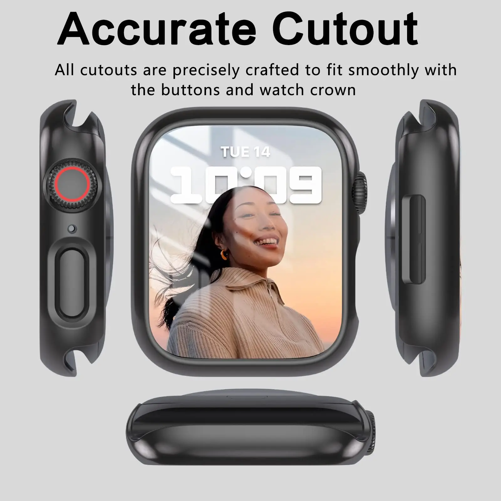 Compatible For Apple Watch Series 6 Se 5 4 42mm 38mm 40mm 44mm Hard Pc