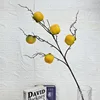 5-headed, plump, yellow persimmon