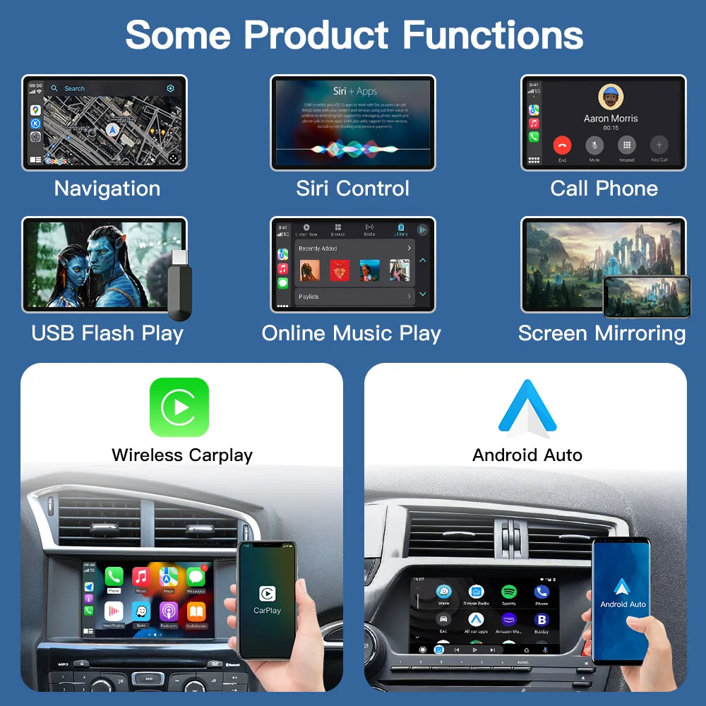 プジョー シトロエン用 CarPlay android auto アダプタ 【公式通販】