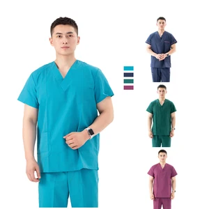 Wholesale Custom Men Women Unisex Medical Uniform Scrubs Set Hospital Doctor Nurse Scrubs Uniforms Sets