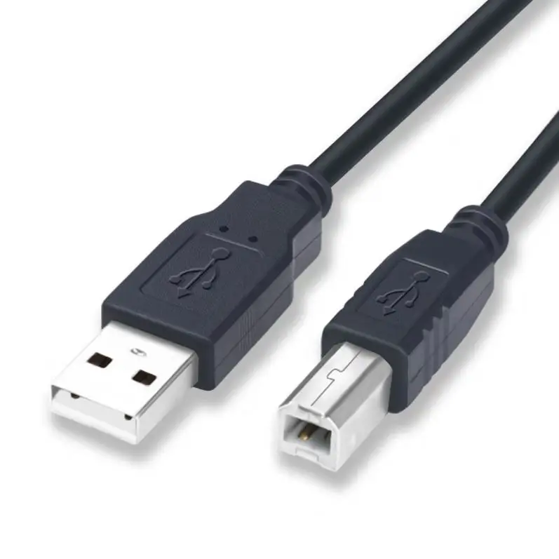Amazon.com: Cmple - Cable USB para impresora USB 2.0 A macho a B macho Cable  USB para impresoras, escáneres, discos duros externos Cámara 10 pies  (negro) : Electrónica