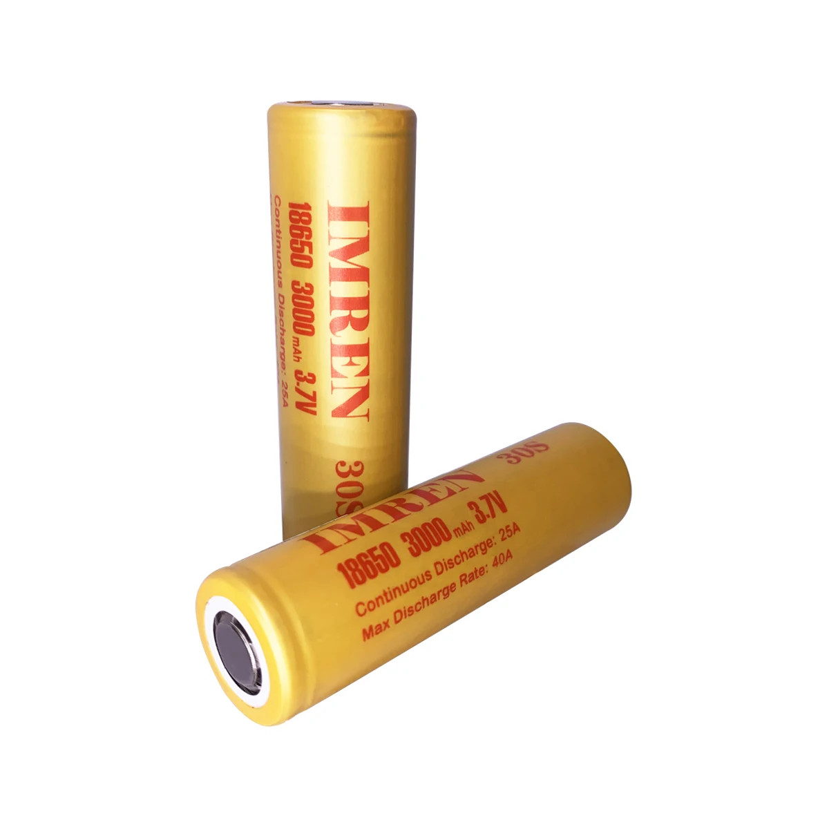 Hot selling e-cigarette Lithium iion battery Imren 30S 3000mah 40a flat top cell 18650