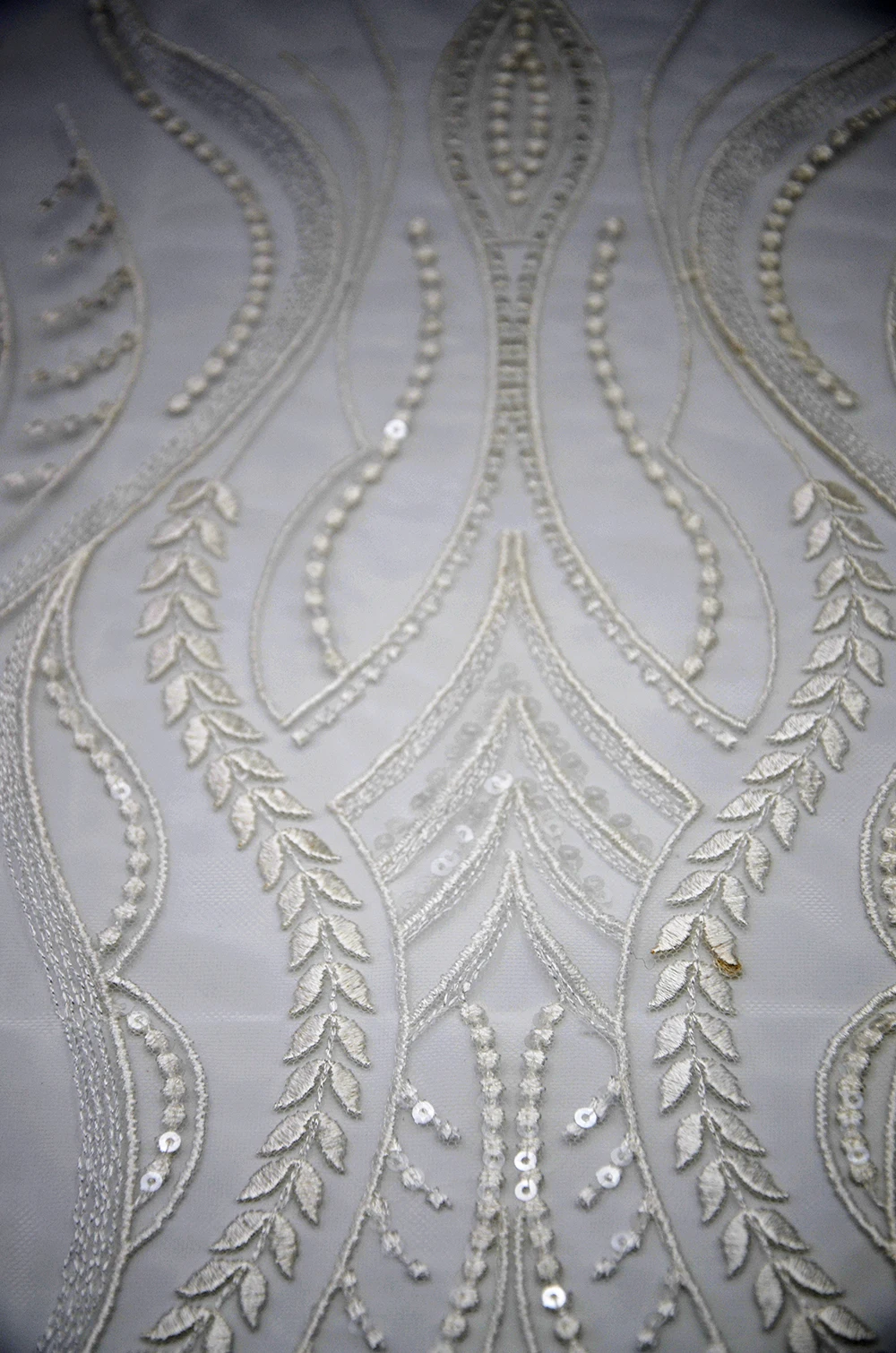 Luxury Wedding Fabric Sequin Tulle Most Popular Wholesale Embroidery Lace Fabric