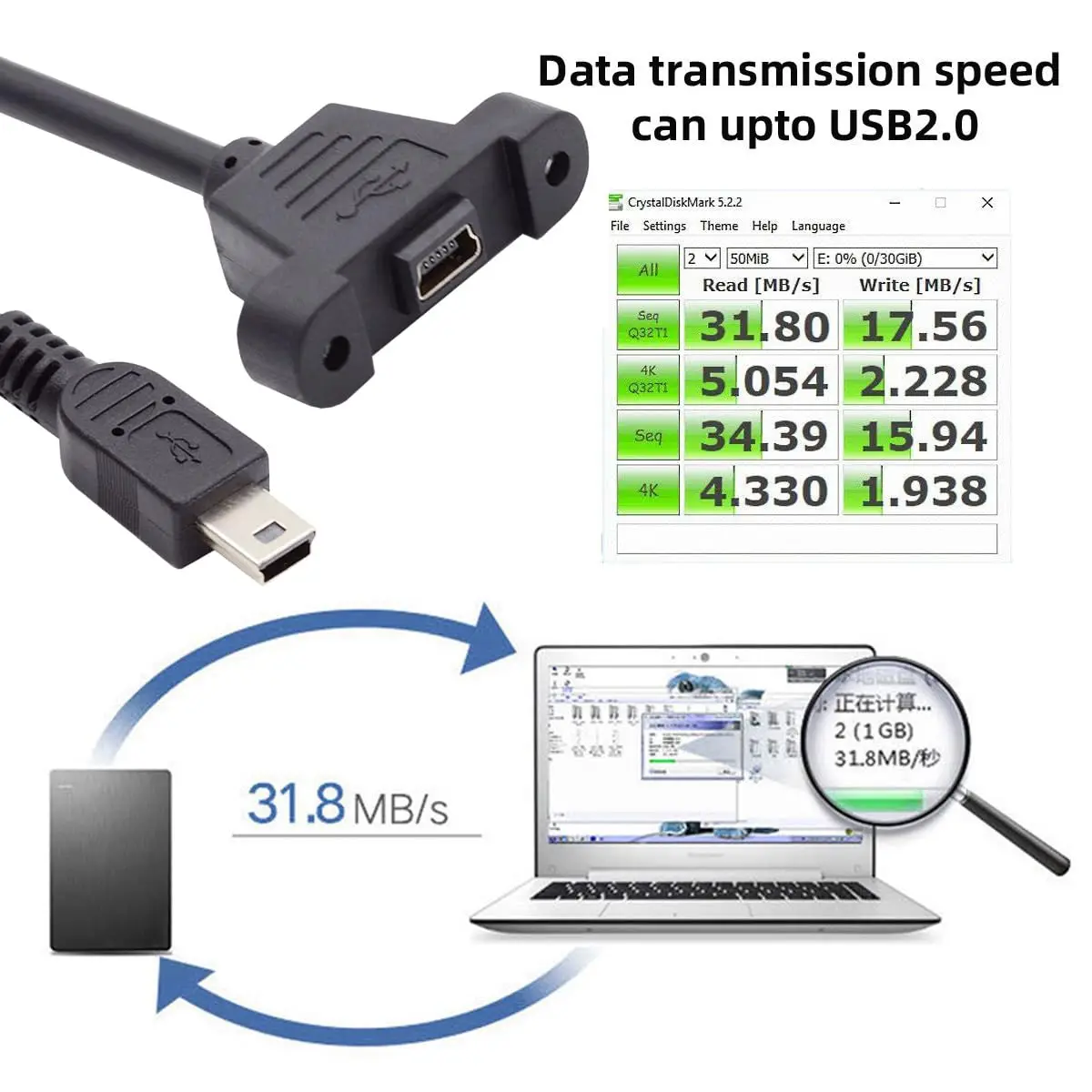 thumbnail image 2 of Digitus USB To Serial Adapter (DA-70156) - USB 2.0 To RS-232, Plug & Play For Windows, Mac, Linux 2 of 10