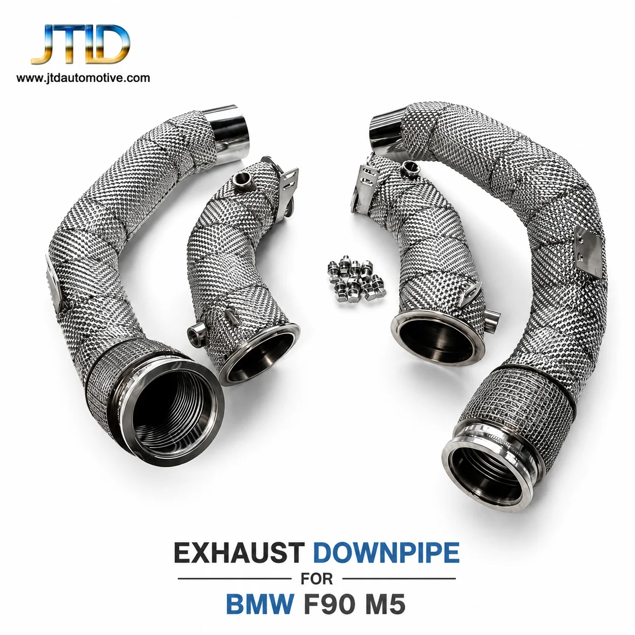 High-Performance Heat Shielded Turbo Downpipes For BMW F90 M5 S63 4.4T 2018+ Advanced Thermal