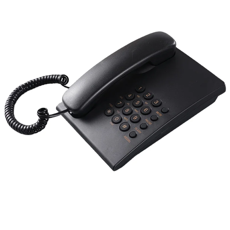 Telefono fisso con filo, telefono fisso per montaggio a parete, interno senza ID