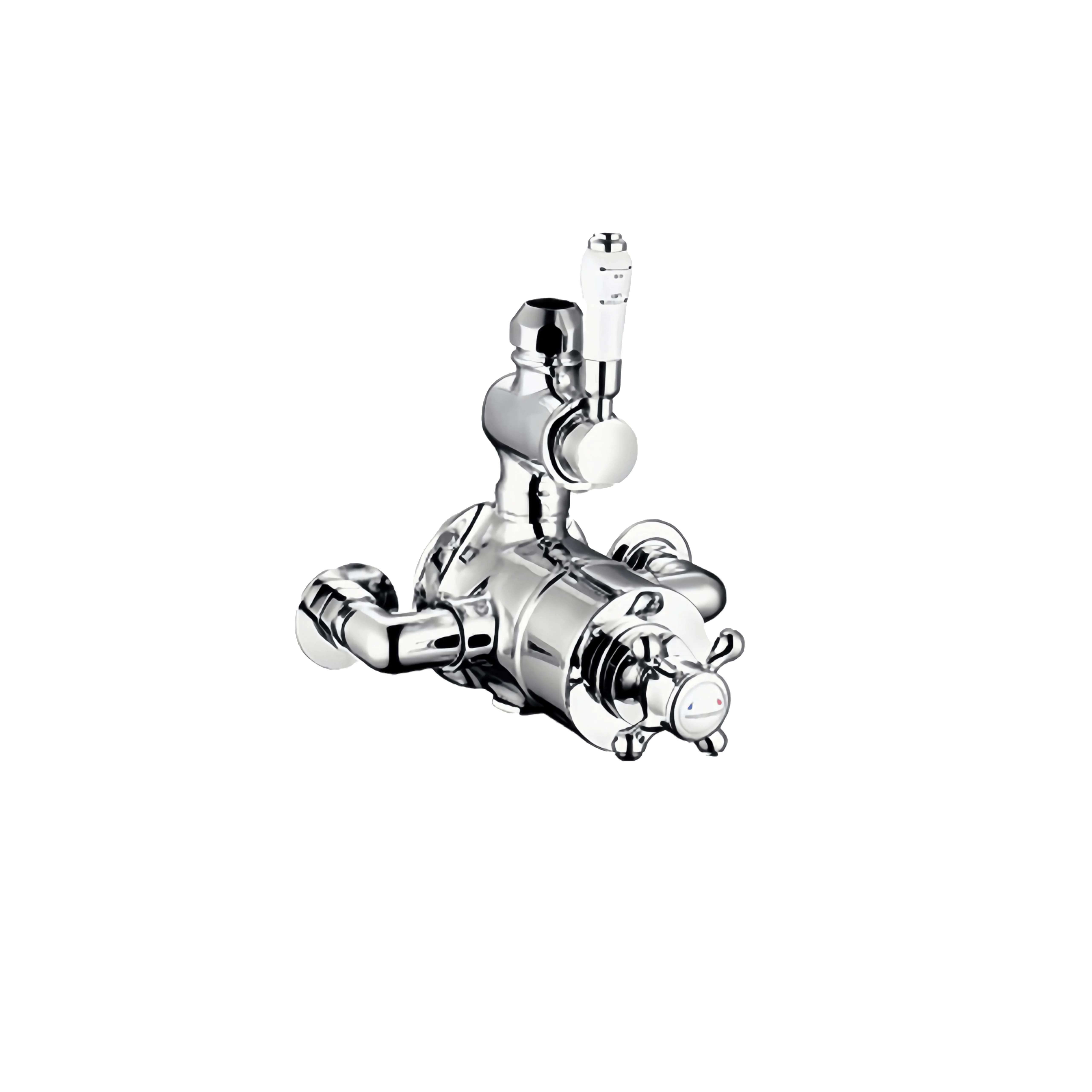 Traditional Dual Handles Thermostatic Exposed Shower Valve