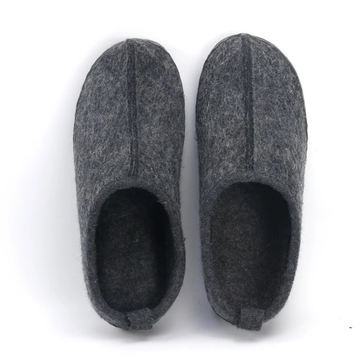 Men's Comfy Breathable Winter Warm Indoor Removable Insole Boiled Wool