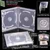 Caja de 2 DVD de 14 mm G19 doble - Transparente