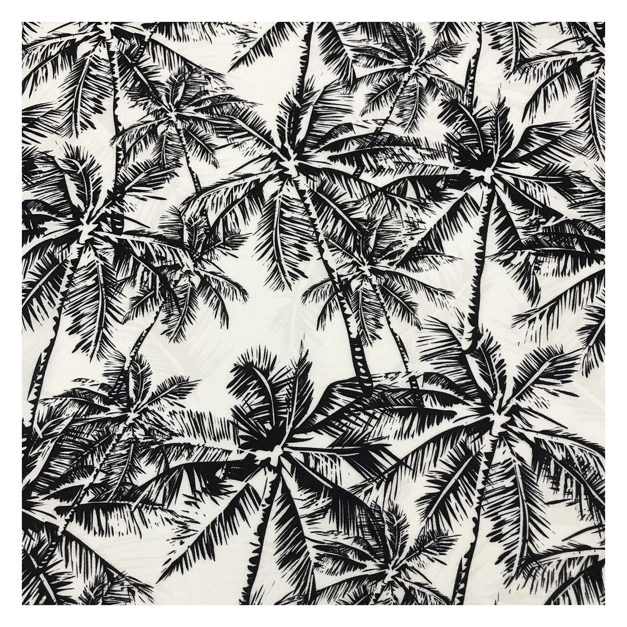 Оптовая продажа горячая Распродажа тропическая Кокосовая пальма дизайн Гавайский стиль цифровая печать искусственный шелк Мужская вискозная ткань рубашки для одежды