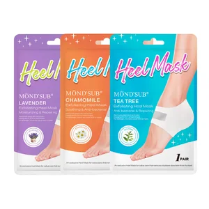 OEM Wholesale Organic Korean Beauty Foot Mask Lavender Exfoliating Moisturizing Sheet Heel Care Pedicure Salicylic Acid