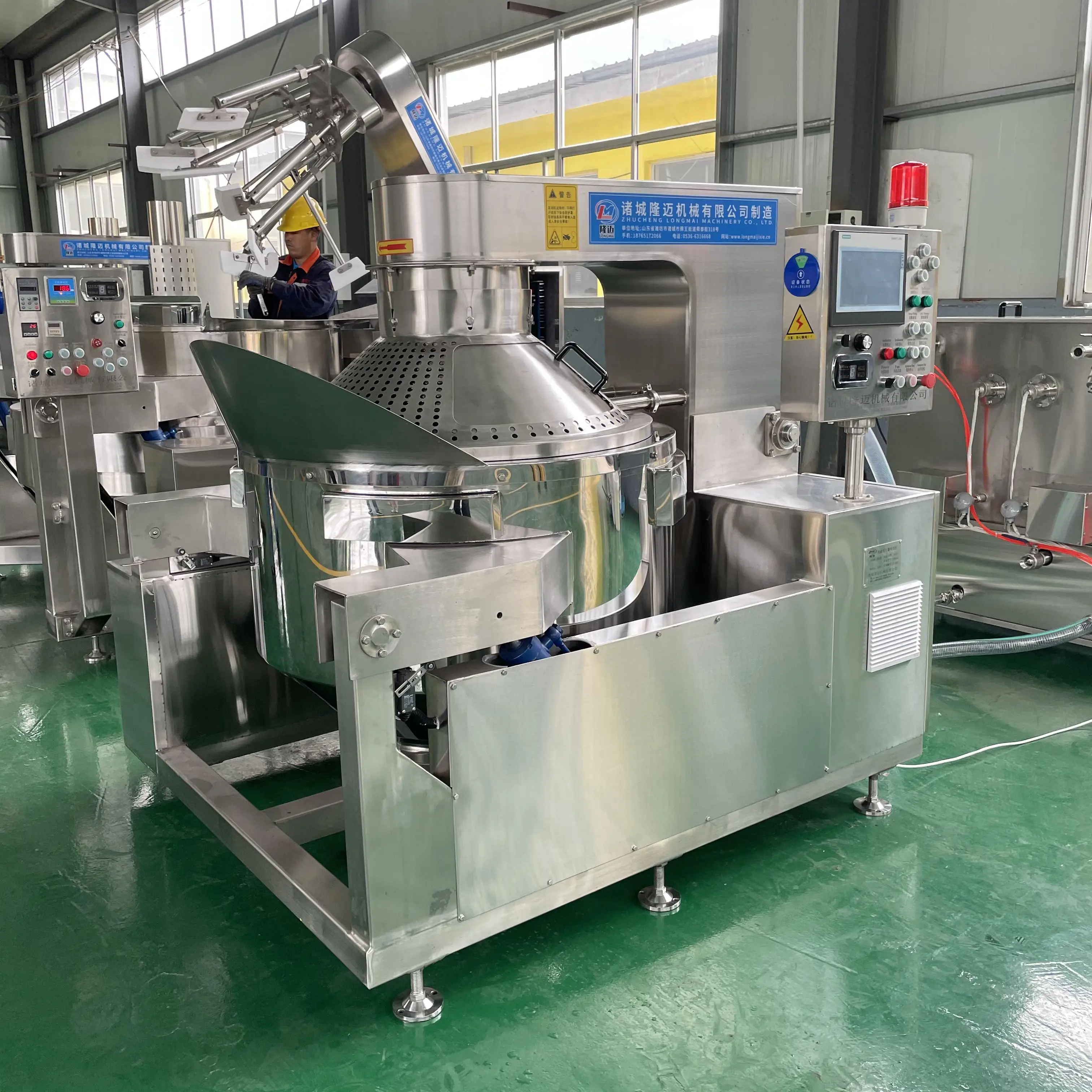Commercial Popcorn Making Machine Full Automatic Pop Corn Maker Caramel Oil Popcorn Machine