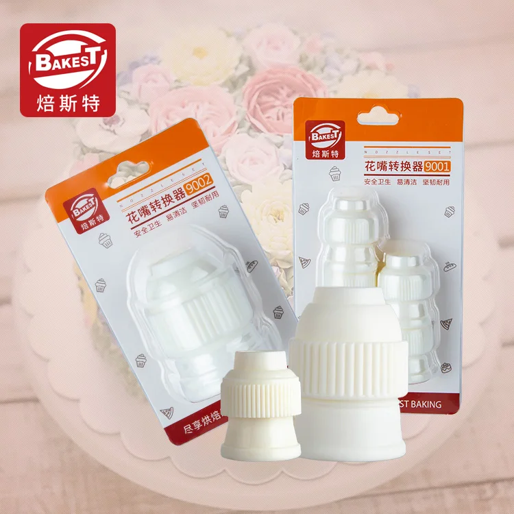 Accessories Bake Ware Cream Plastic Adapter Decorating Bag Converter Butter Decorating Mouth Connector Nozzle Baking Tool