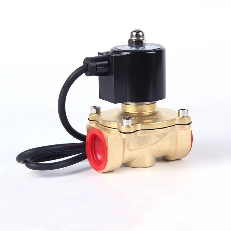 Оптовая поставка фабрики 12V 24V 220V 2 способа медной катушки латунь электромагнитный клапан для