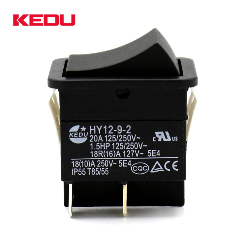 HY12-9-3 On Off On Interruttore A Bilanciere, 6 Pin Pulsante