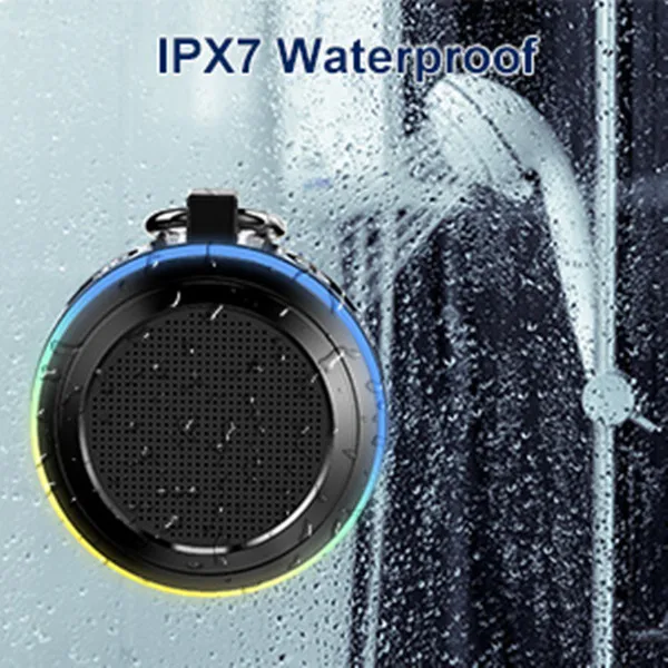 Portable 5W IPX7 Waterproof Wireless Speakers Mini Plastic Design RGB ...