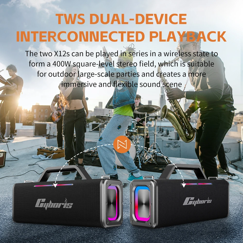 DBSOARS Bluetooth Speaker,Portable Wireless IPX7 Waterproof
