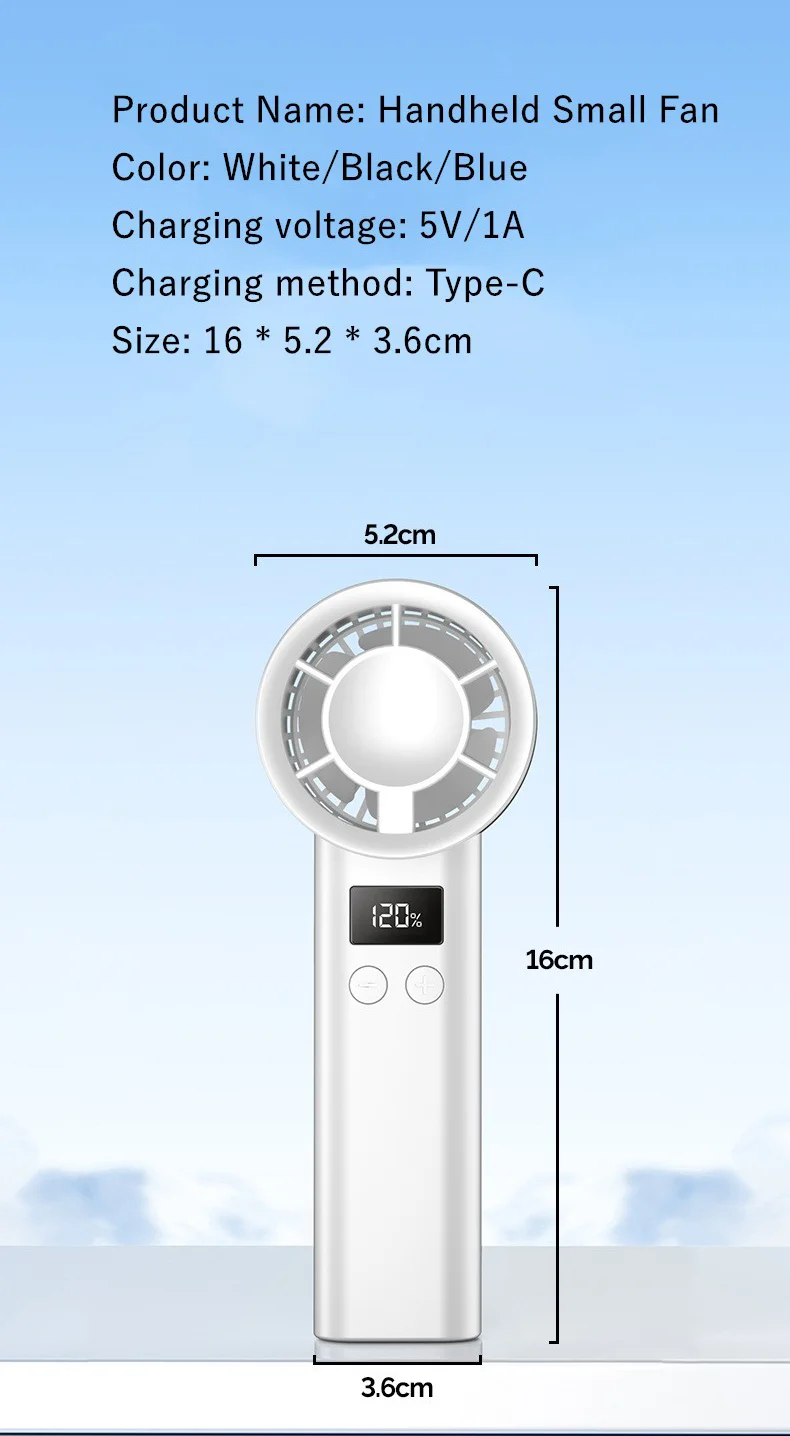 Mini Handheld Cooling Fan, USB, Portable - detail 16
