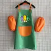 Green stitching * pencil (apron orange sleeve)