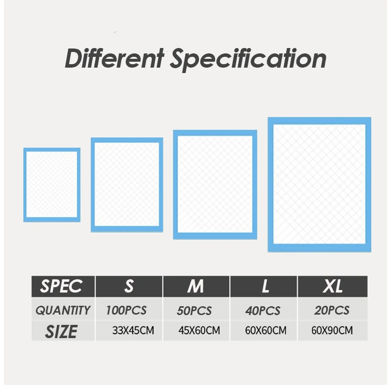Disposable Single Use Cat Dog Potty Training Pads 6 Layers Super