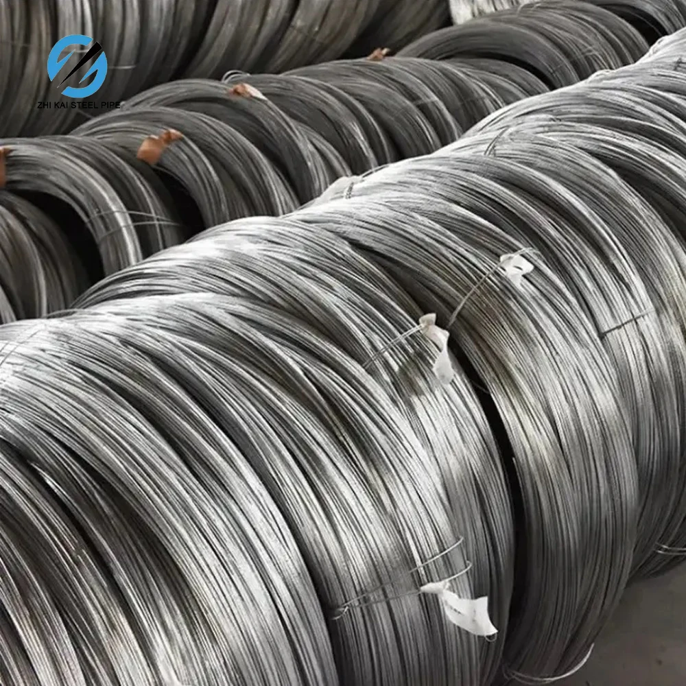 High Carbon Steel Spring Wire for Nail Making SAE 1006 SAE 1008 5.5mm 6.5mm 8mm 10mm Q235 Grade Drawn Wire Rod Raw Material
