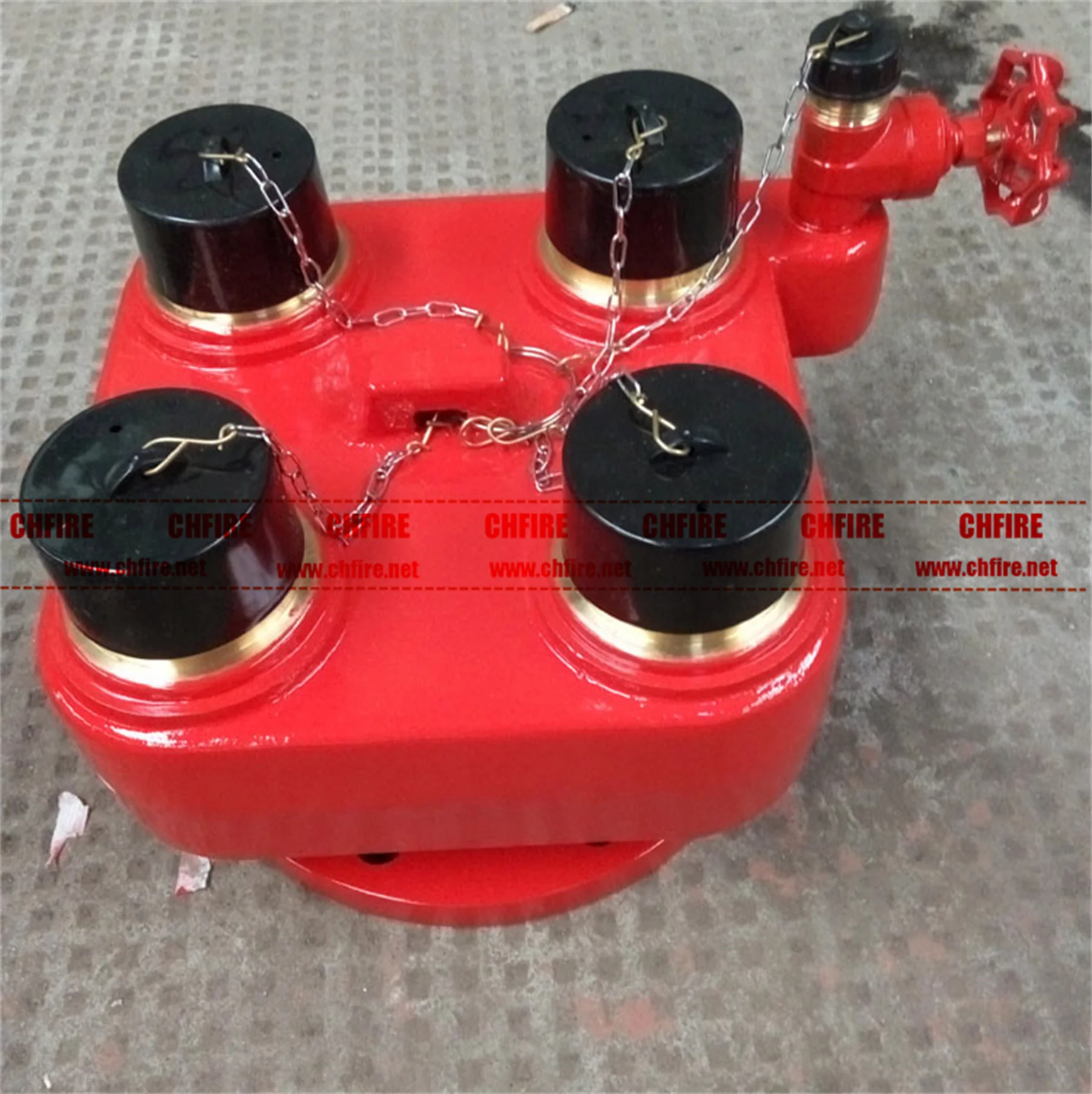 4-way Fire Department Connection Siamese Breeching Inlet Valve For Fire ...