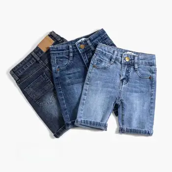 China Supplier Clothes for kids 6 -9 years Boys Jeans Loose Fit Stretch Ripped Denim Shorts for kids boys