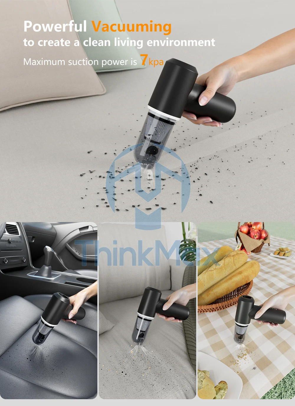 Blower Computer Keyboard Cordless Mini Handheld Car Vacuum Cleaner ...