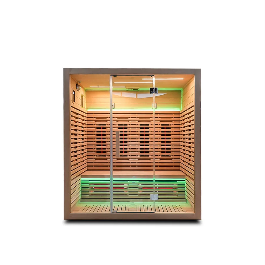 Wholesaler High Quality Hemlock Red Cedar Infrared Sauna Dropshipping With Chairs