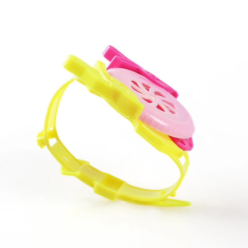 Fun and Cheap Mini Plastic  Ejection Flying Saucer Watches Toys Plastic Launcher and Flying Disc for Promotion