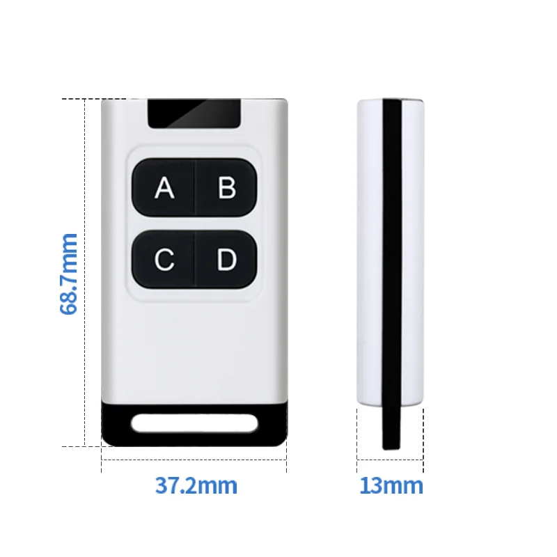 Learning Code Universal 4 Buttons Replicate Duplicator Anti Theft Alarm Light Control Smart Home Appliance Remote Control