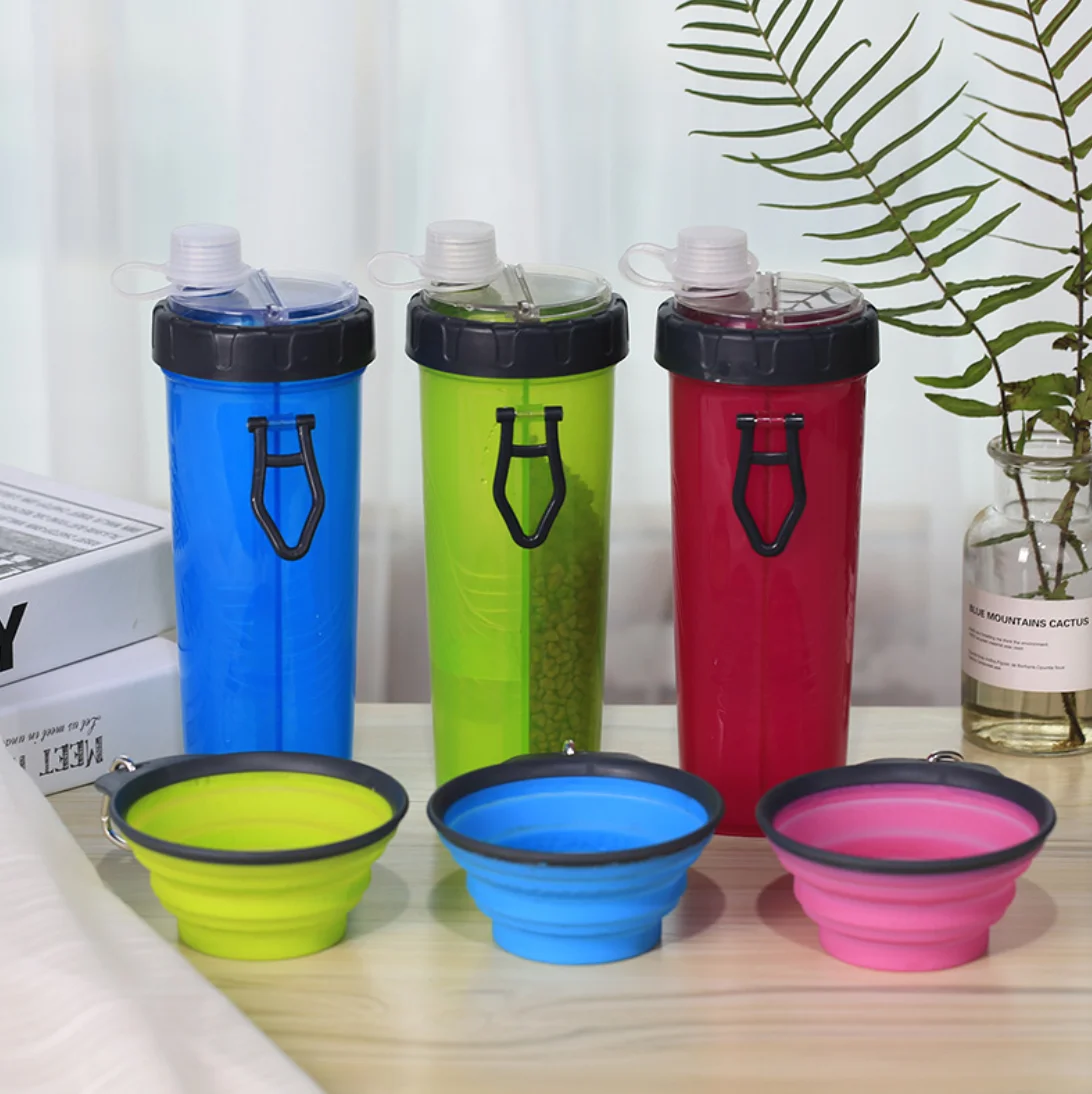 WET AND DRY CUP + FOLD BOWL FOR PETS TRAVEL OURTDOOR