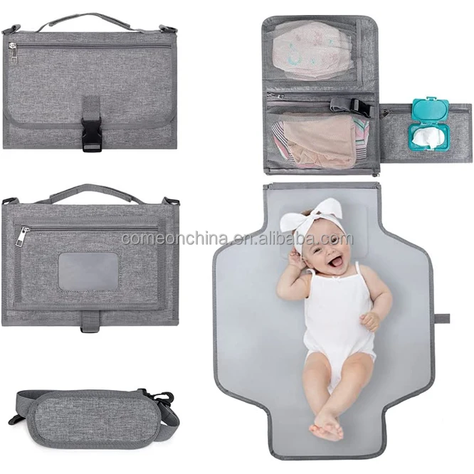 Factory Waterproof Portable Foldable Baby Diaper Changing Mat Pad Portable Diaper Bag Travel