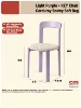 Violeta claro - cojín de asiento tapizado