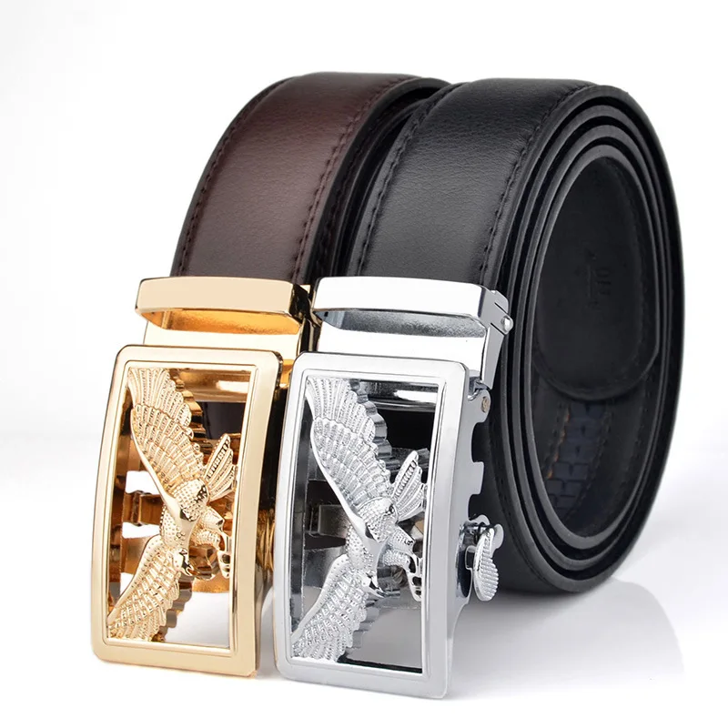 Belts men's brand luxury belt fashion automatic black and brown business  belt