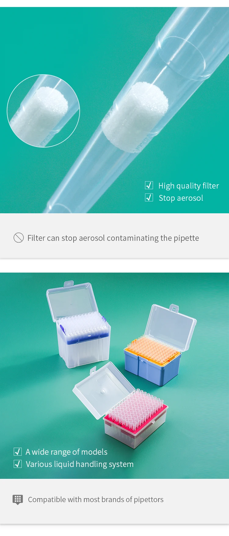 Beveled Matrix Pipette Tips White Yellow Bag Blue Oem Boxes Pack Pcs