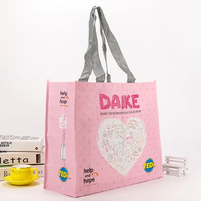 Waterproof Customized Printed Biodegrad Plastic Bag Foldable Reusable ...
